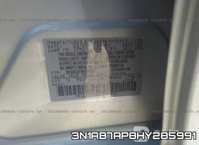 3N1AB7AP8HY285991 фото 10