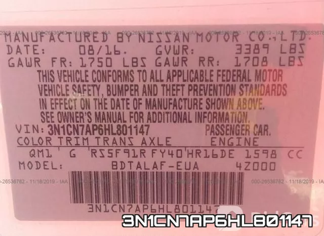 3N1CN7AP6HL801147 фото 9