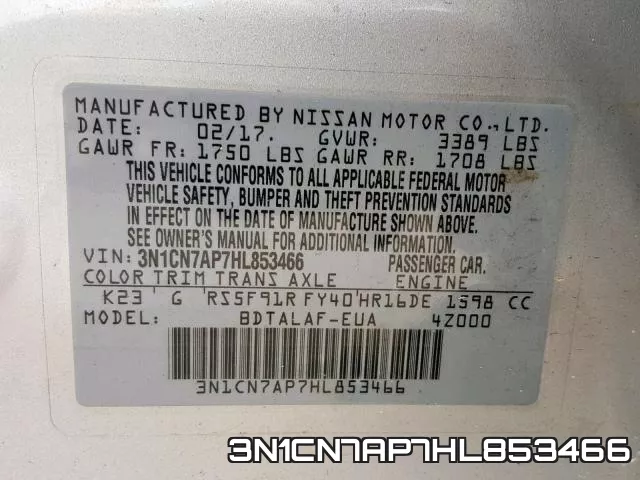 3N1CN7AP7HL853466 фото 2