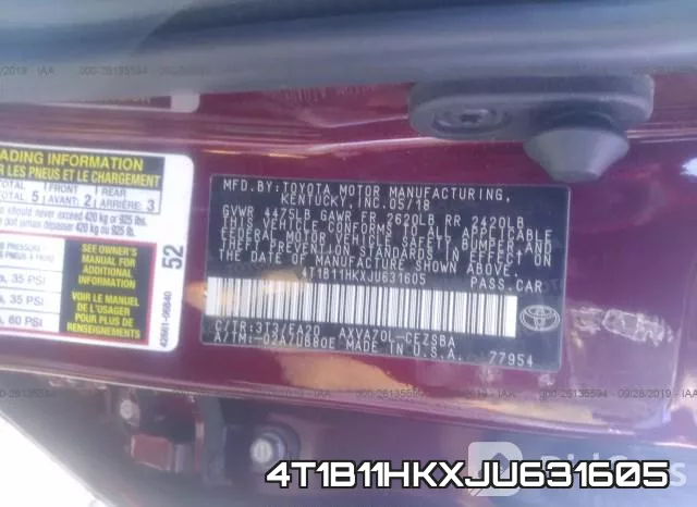 4T1B11HKXJU631605 фото 10