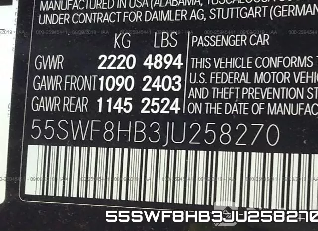 55SWF8HB3JU258270 фото 8