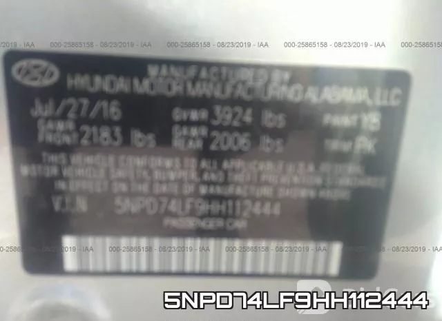 5NPD74LF9HH112444 фото 10