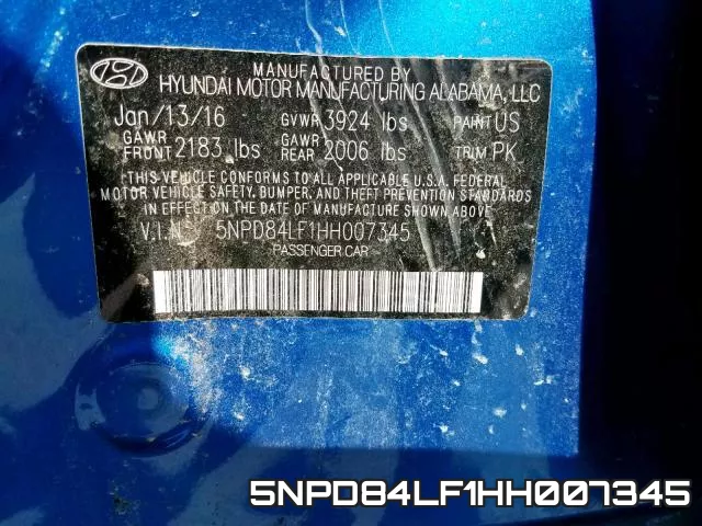 5NPD84LF1HH007345 фото 2