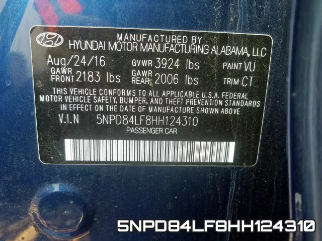 5NPD84LF8HH124310 фото 2
