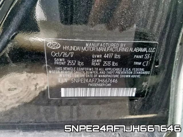 5NPE24AF7JH667646 фото 2