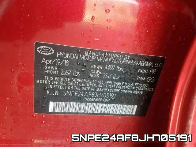 5NPE24AF8JH705191 фото 2