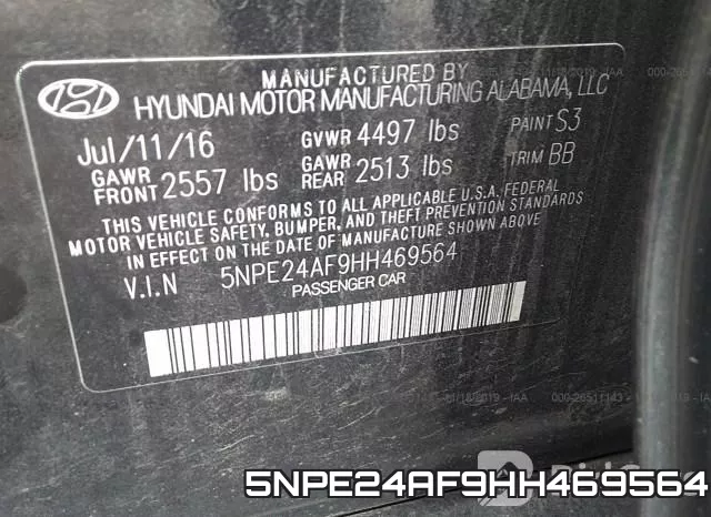5NPE24AF9HH469564 фото 10