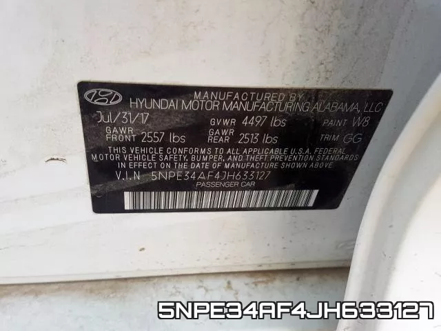 5NPE34AF4JH633127 фото 2