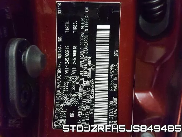 5TDJZRFH5JS849485 фото 2
