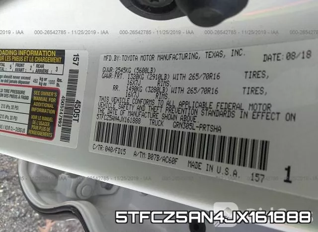 5TFCZ5AN4JX161888 фото 9