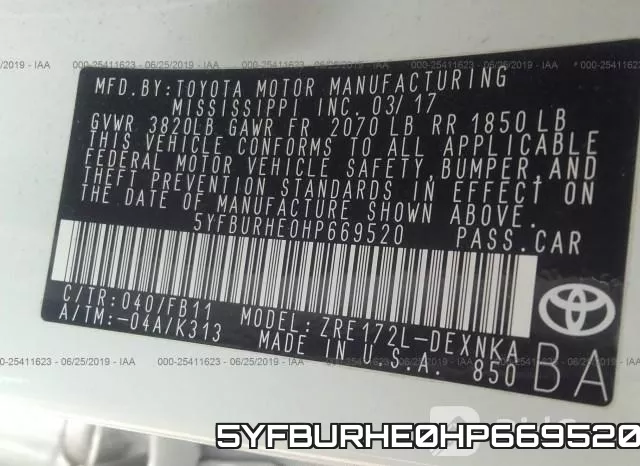 5YFBURHE0HP669520 фото 10
