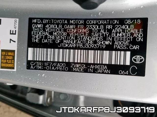 JTDKARFP8J3093719 фото 2