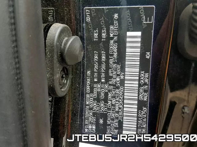 JTEBU5JR2H5429500 фото 2