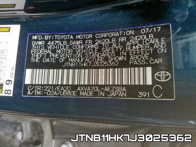 JTNB11HK7J3025362 фото 2