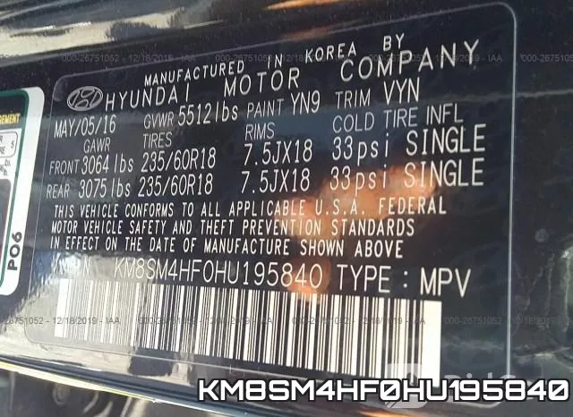 KM8SM4HF0HU195840 фото 10