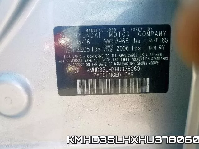KMHD35LHXHU378060 фото 2