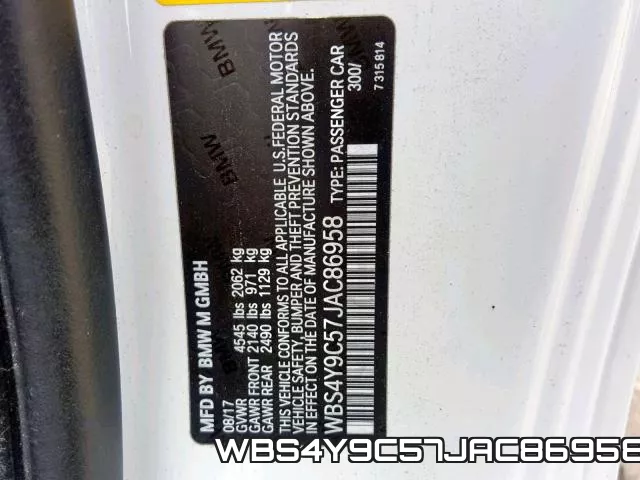 WBS4Y9C57JAC86958 фото 2