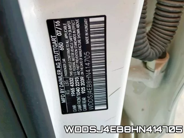WDDSJ4EB8HN414705 фото 2