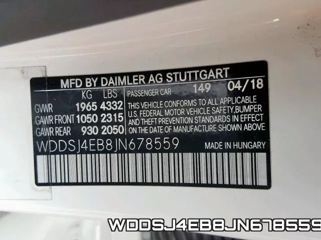 WDDSJ4EB8JN678559 фото 2