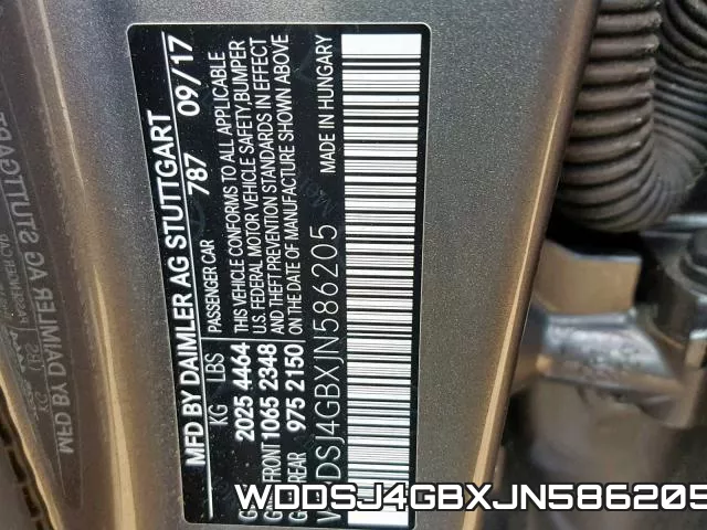 WDDSJ4GBXJN586205 фото 2