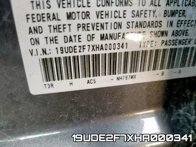 19UDE2F7XHA000341 фото 2