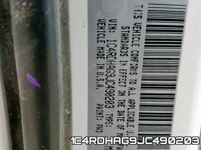 1C4RDHAG9JC490203 фото 2