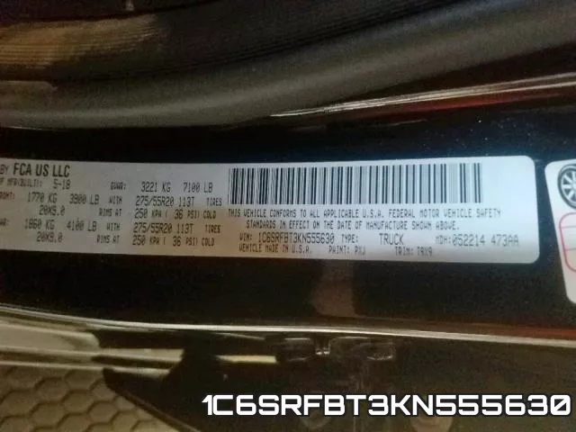 1C6SRFBT3KN555630 фото 2