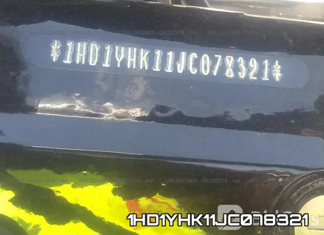 1HD1YHK11JC078321 фото 2