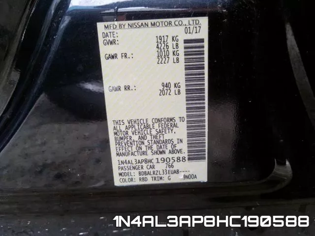 1N4AL3AP8HC190588 фото 2