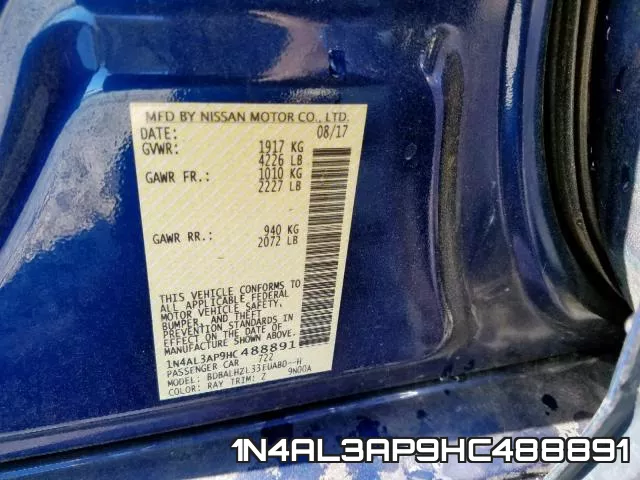 1N4AL3AP9HC488891 фото 2