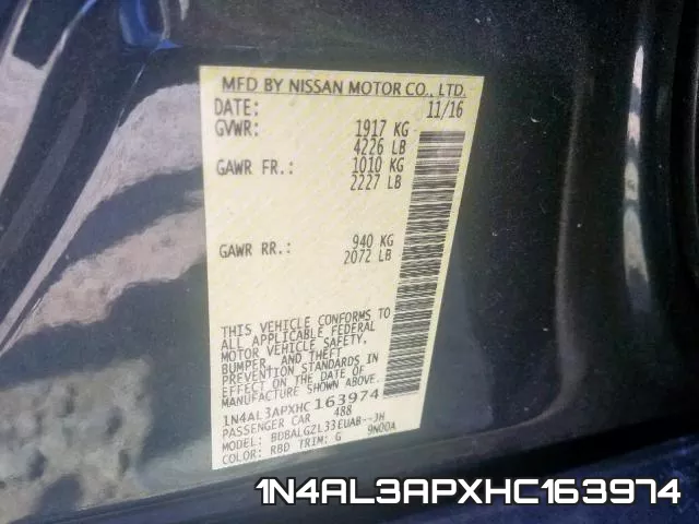 1N4AL3APXHC163974 фото 2