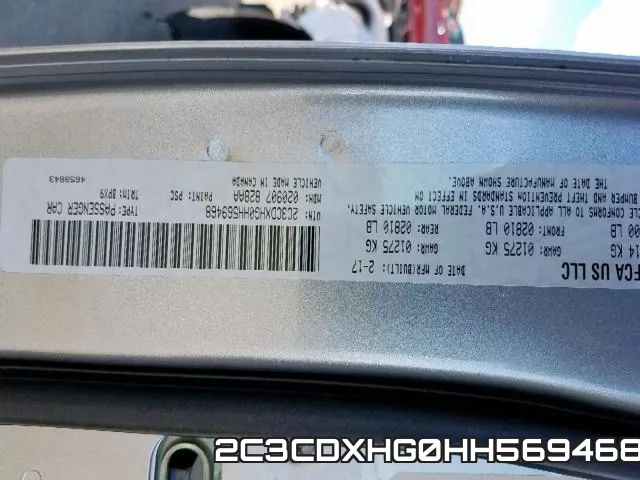 2C3CDXHG0HH569468 фото 2