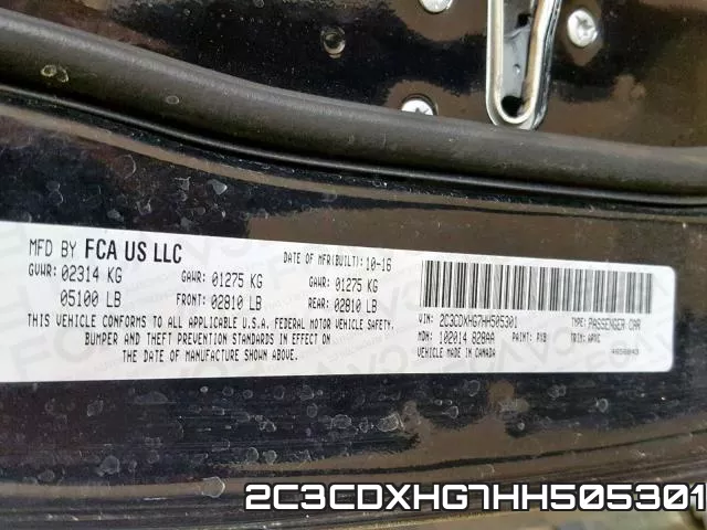 2C3CDXHG7HH505301 фото 2