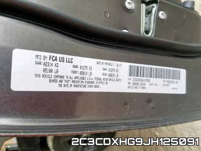 2C3CDXHG9JH125091 фото 2