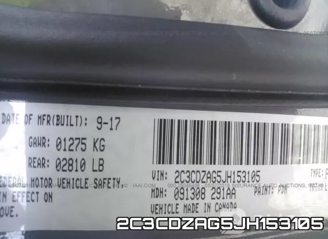2C3CDZAG5JH153105 фото 10