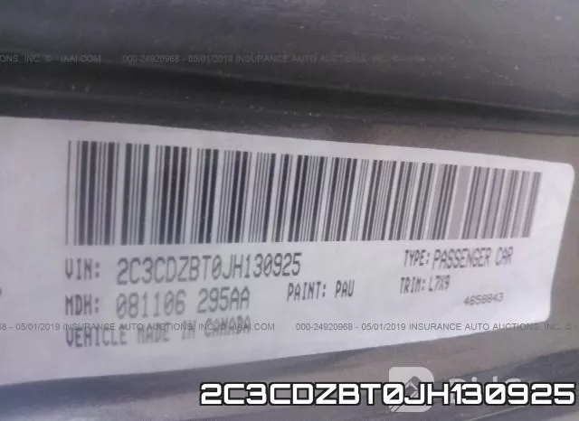 2C3CDZBT0JH130925 фото 8