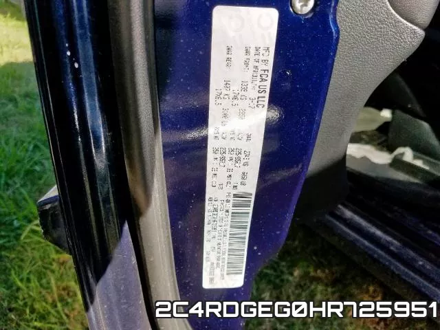 2C4RDGEG0HR725951 фото 2