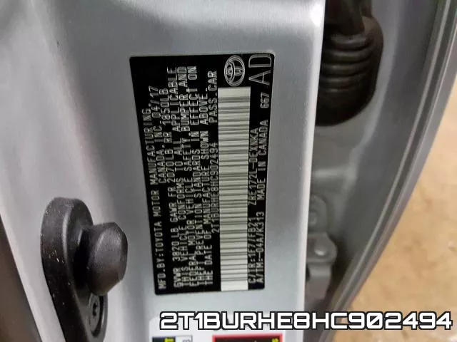 2T1BURHE8HC902494 фото 2