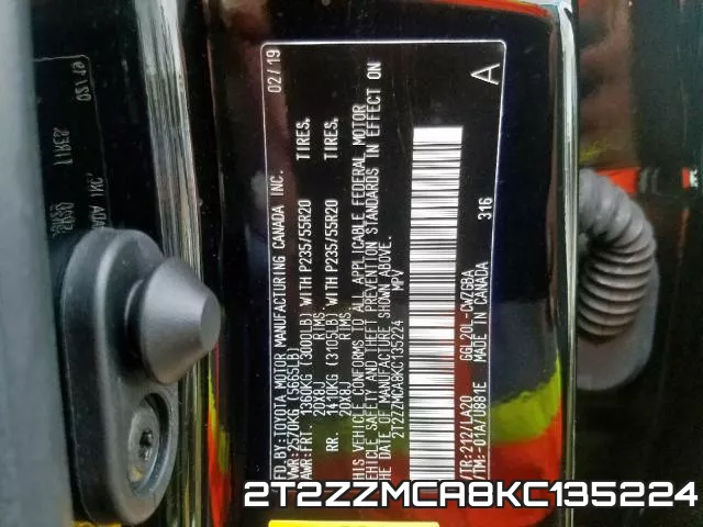 2T2ZZMCA8KC135224 фото 2