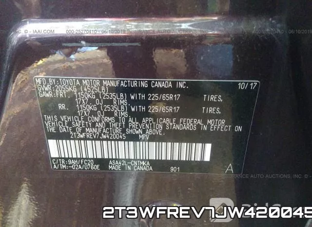 2T3WFREV7JW420045 фото 10