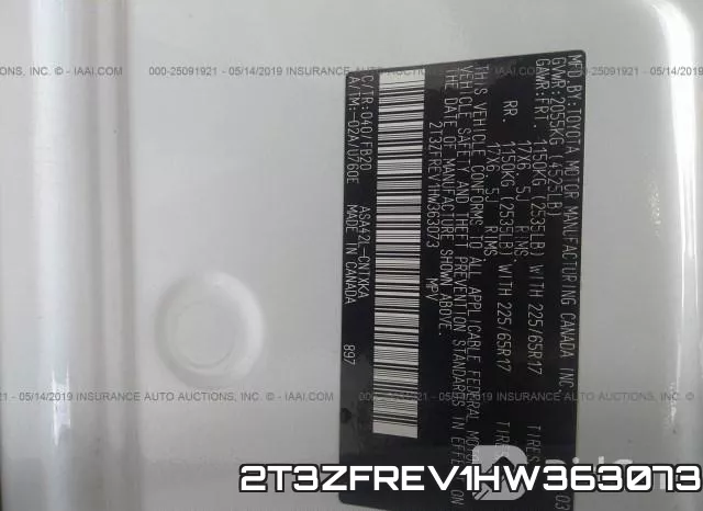 2T3ZFREV1HW363073 фото 8