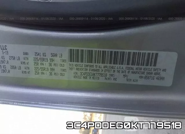 3C4PDDEG0KT779518 фото 10