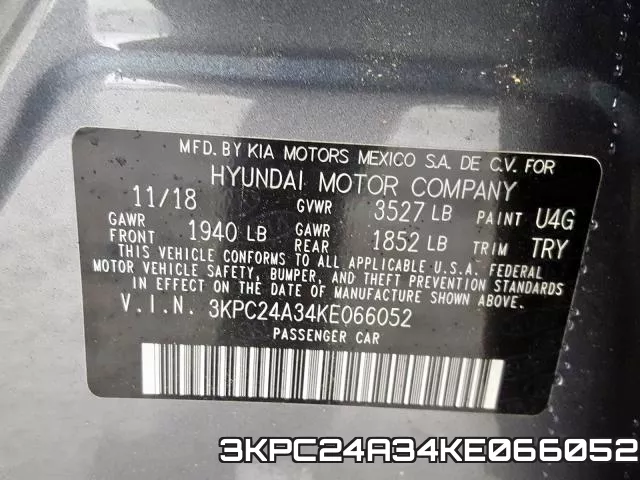 3KPC24A34KE066052 фото 2