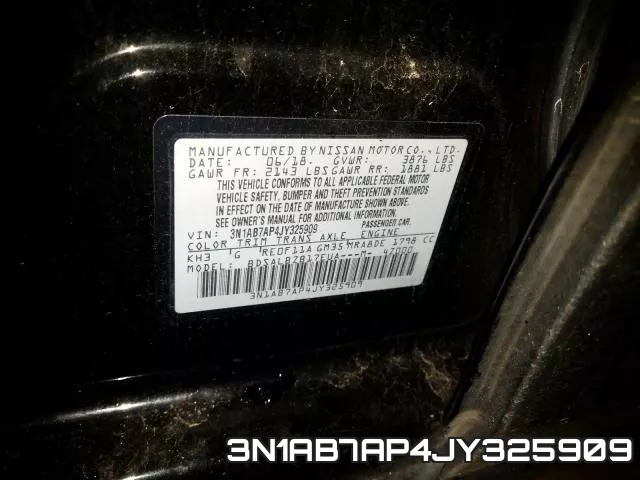 3N1AB7AP4JY325909 фото 2