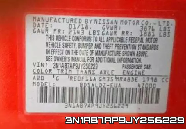 3N1AB7AP9JY256229 фото 2