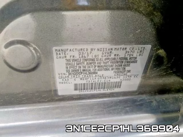 3N1CE2CP1HL368904 фото 2