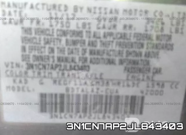 3N1CN7AP2JL843403 фото 10