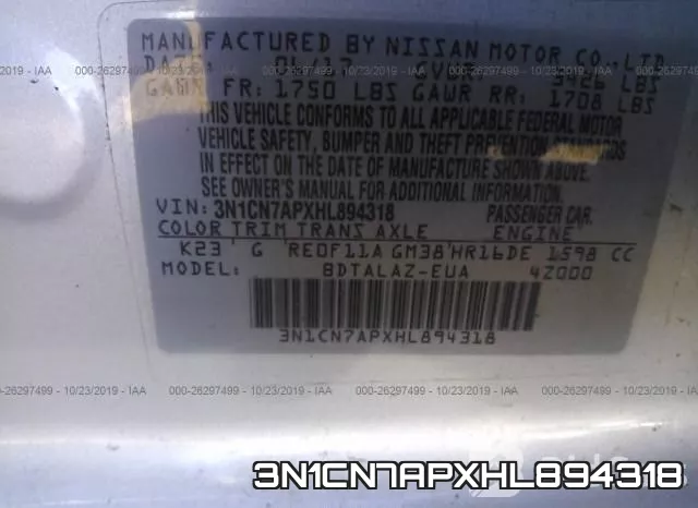 3N1CN7APXHL894318 фото 10