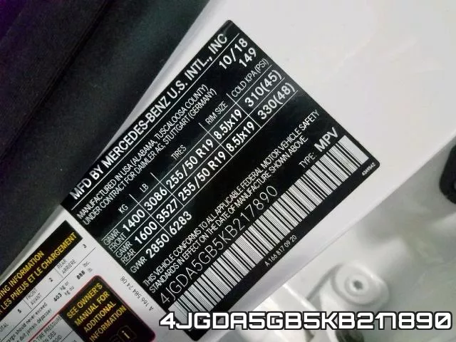 4JGDA5GB5KB217890 фото 2