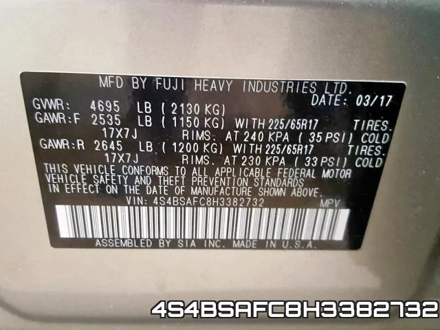 4S4BSAFC8H3382732 фото 2